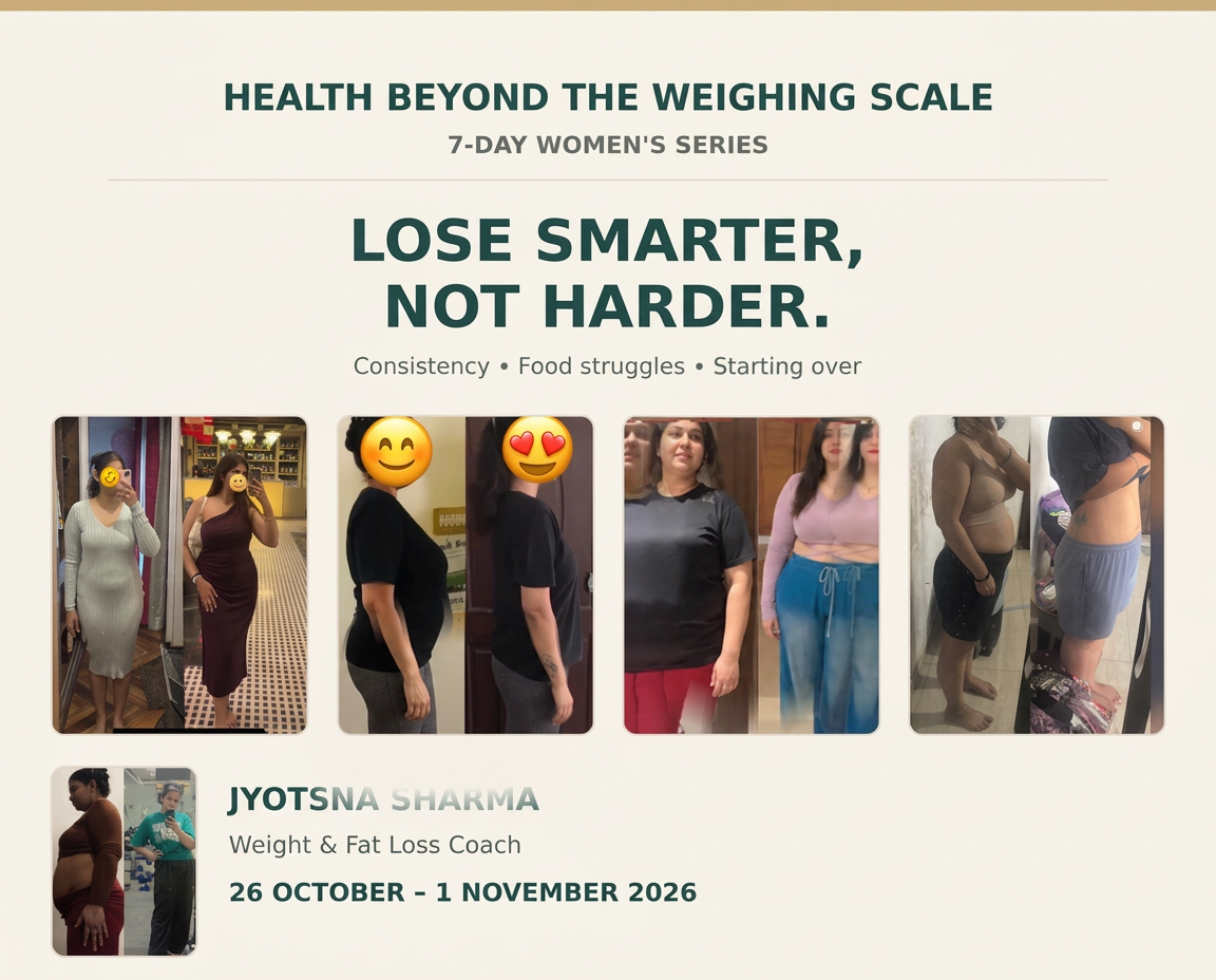 Client progress photos from Jyotsna Sharma's coaching